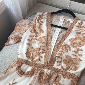 Wild Honey (Tobi brand) White and Gold Romper
